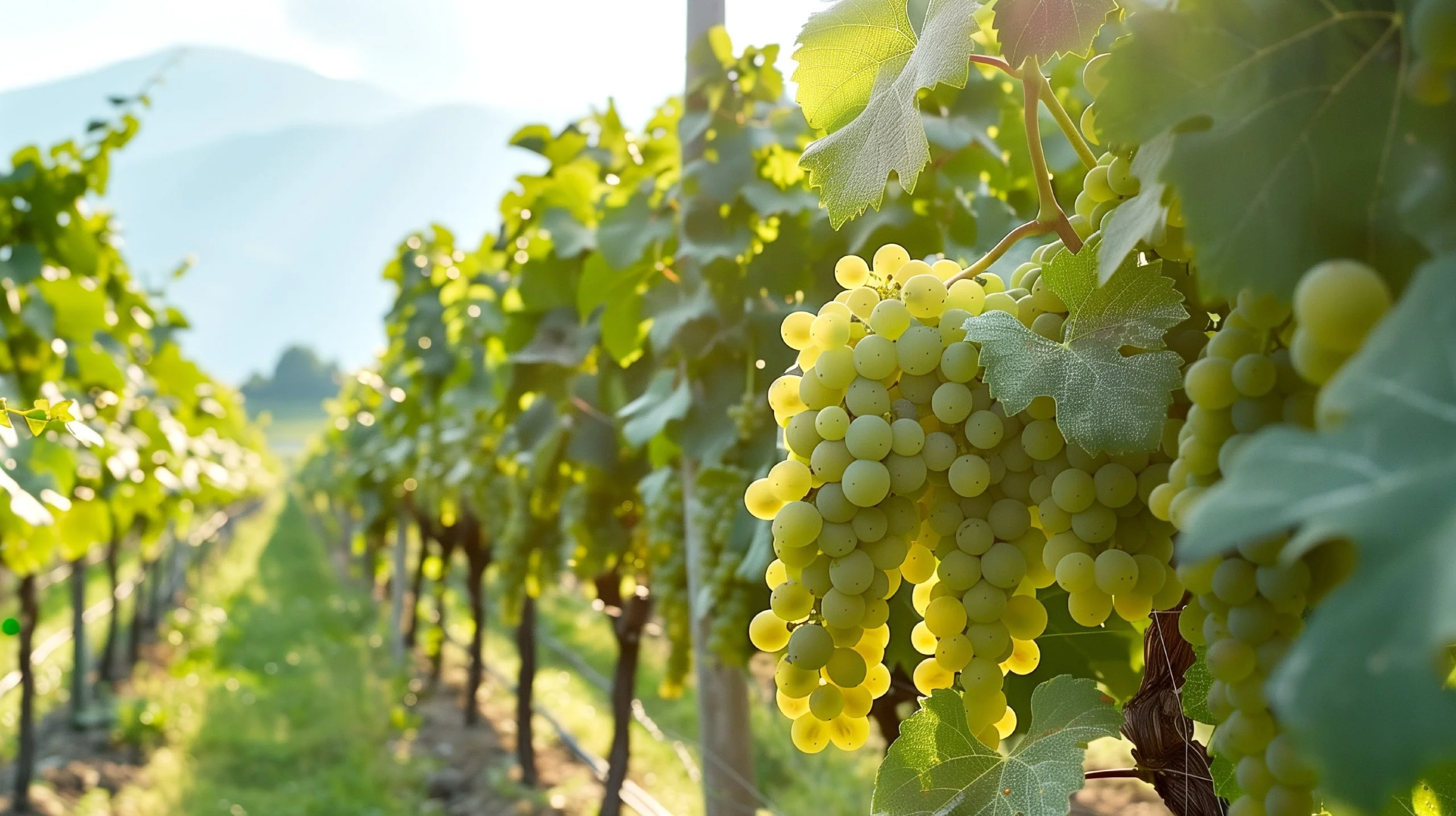 Grappes de Gamay à maturité, vendange Beaujolais